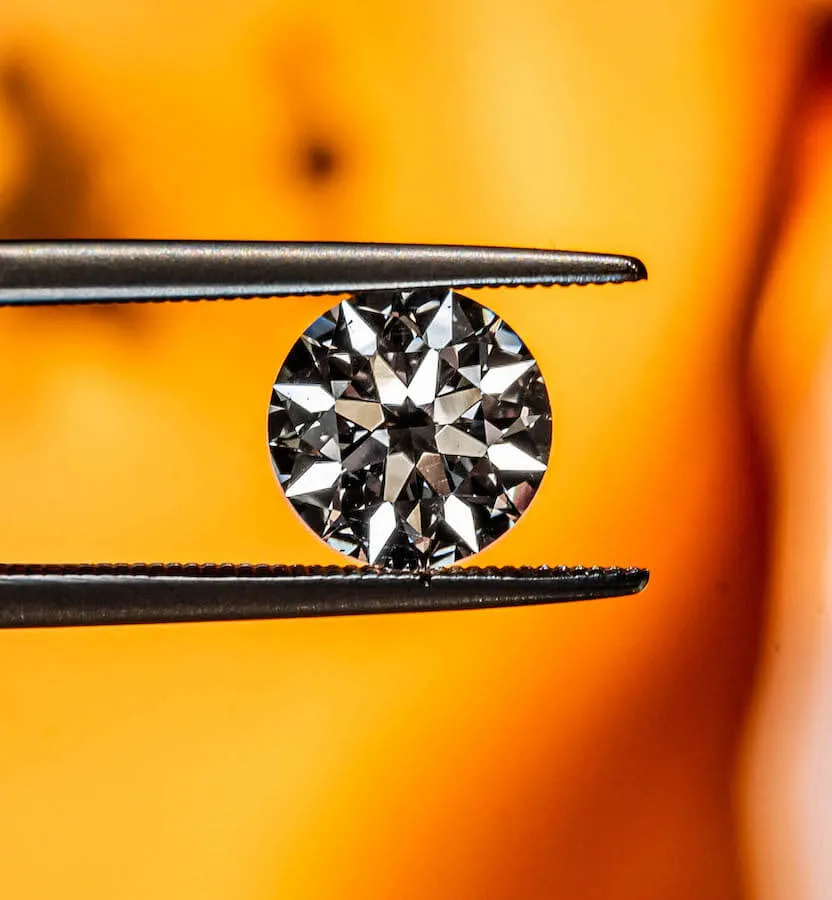 close up of diamond