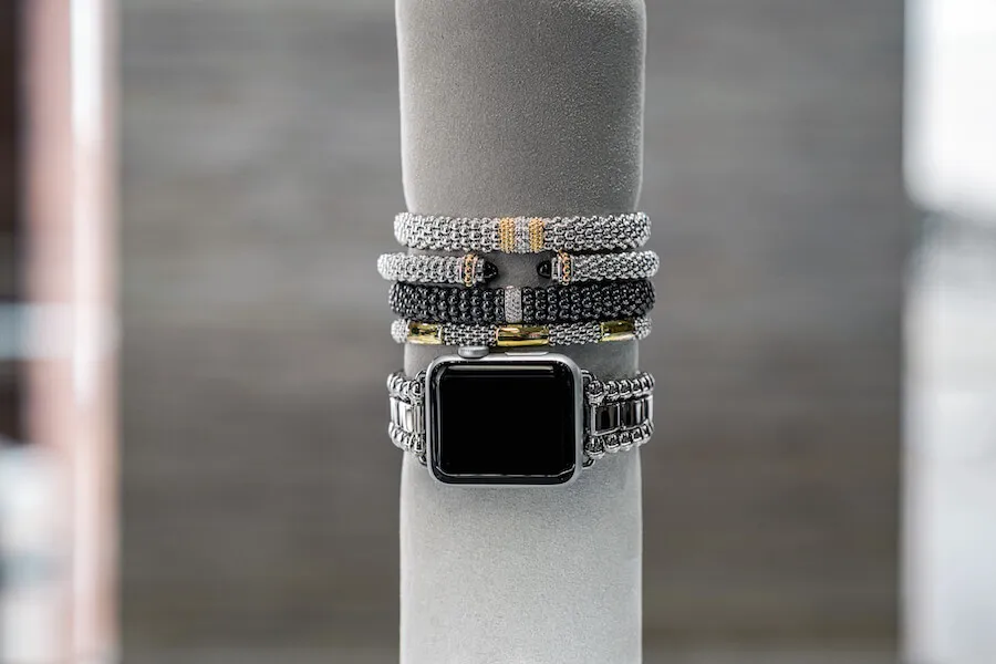 close up of fancy watch