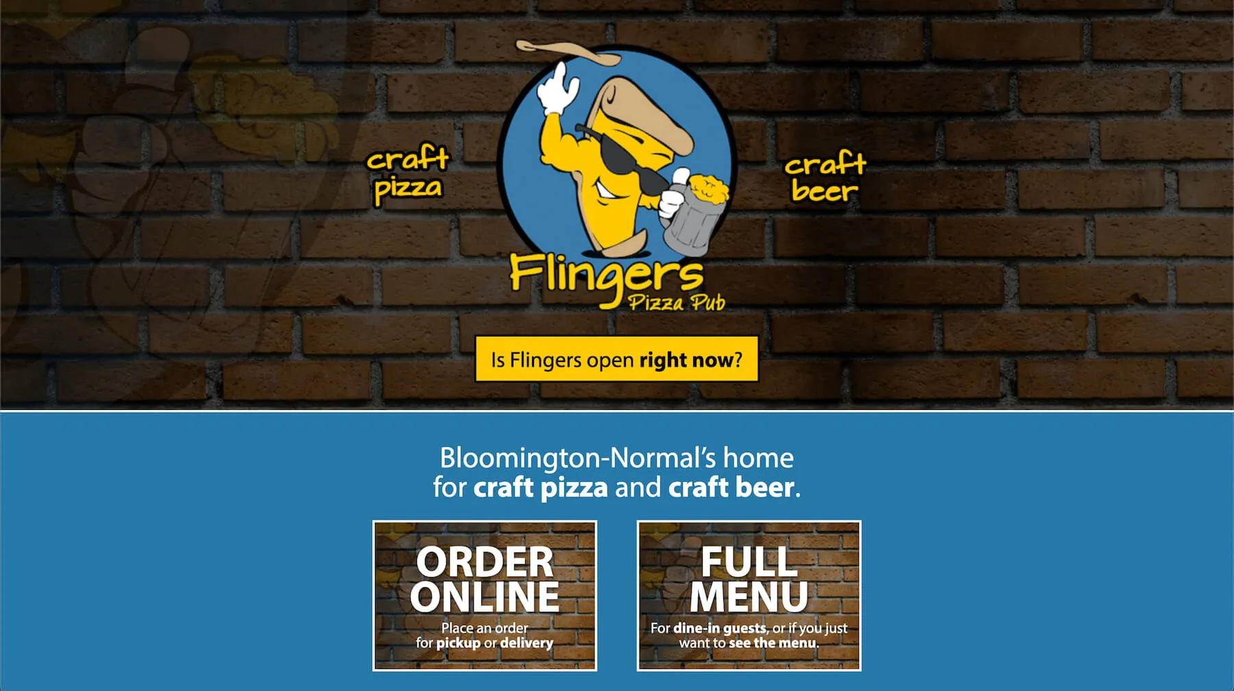flingers pizza pub